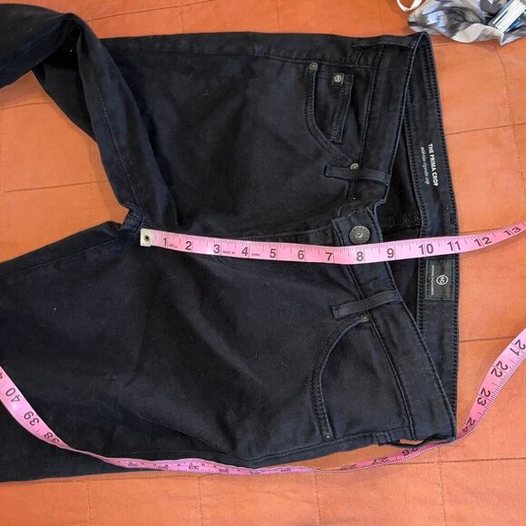 Adriano Goldschmied Black Prima Crop Mid-Rise Cigarette Crop Jeans 28 Womens - Picture 9 of 11